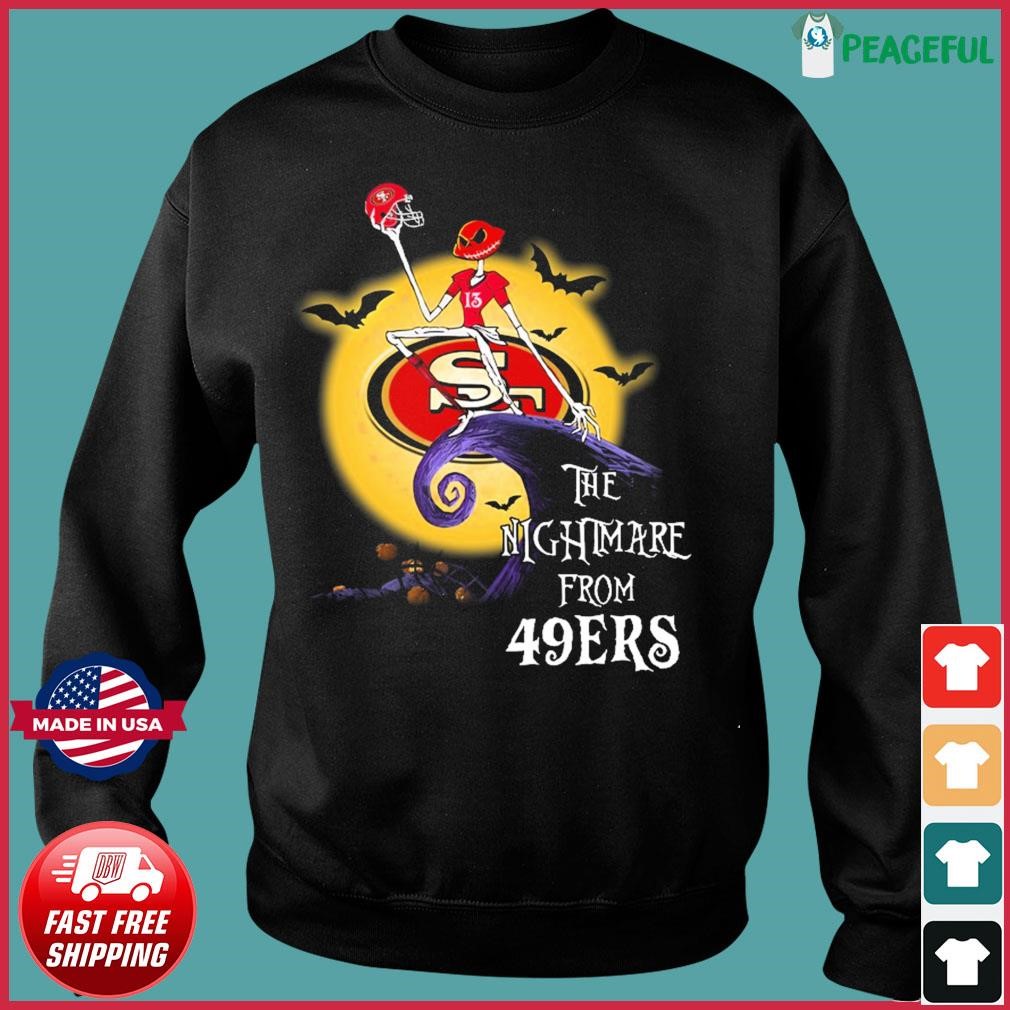 San Francisco 49Ers Nfl Jack Skellington Halloween 3D Hoodie Football Team  Apparel