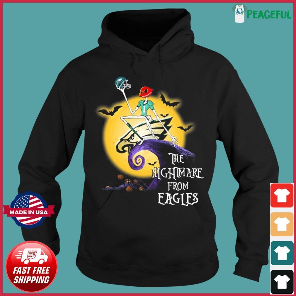 The Nightmare Before Christmas just a girl who loves Halloween and  Philadelphia Eagles shirt, hoodie, sweater, long sleeve and tank top