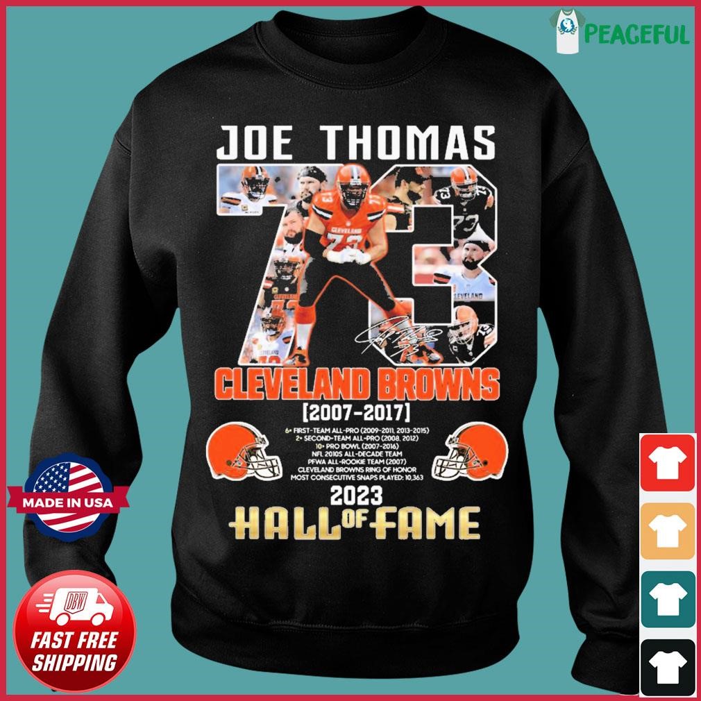 Cleveland Browns Joe Thomas Class Of 2023 Homage T Shirt - Limotees