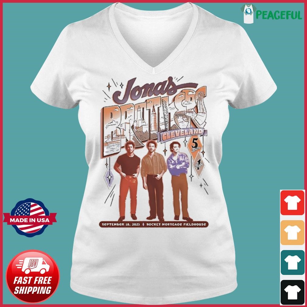 Jonas Brothers Sept 18 2023 Cleveland T-Shirt Limited, Custom prints store