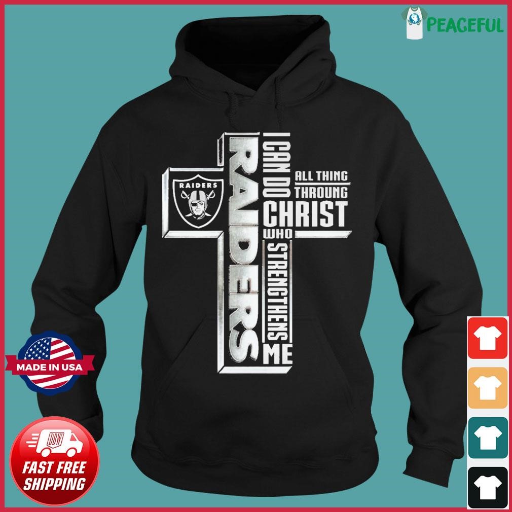 Las Vegas Raiders Logo I Can Do All Things through Christ Who Strengthens Me  Shirt, hoodie, sweater, long sleeve and tank top