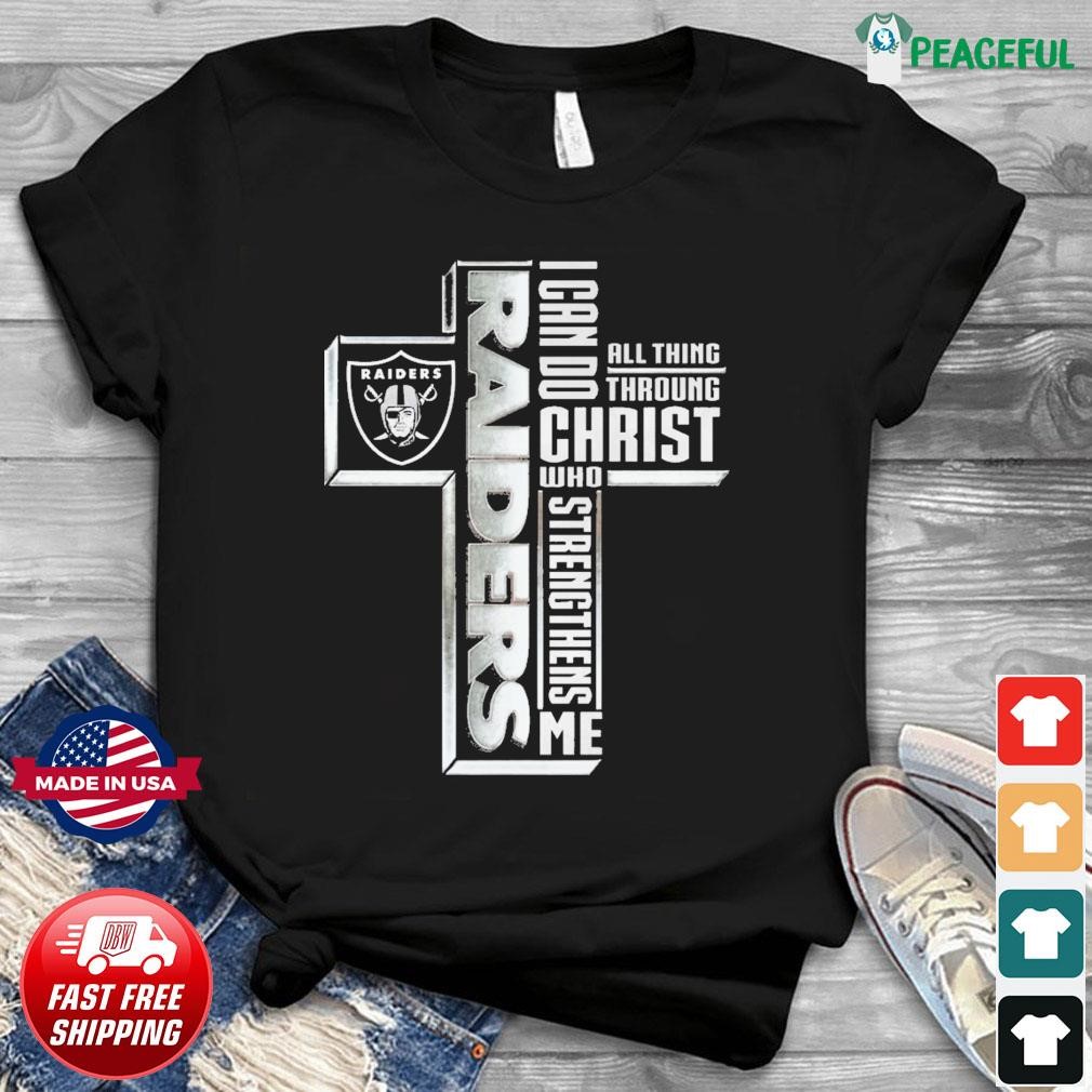 Las Vegas Raiders Logo I Can Do All Things through Christ Who Strengthens Me  Shirt, hoodie, sweater, long sleeve and tank top