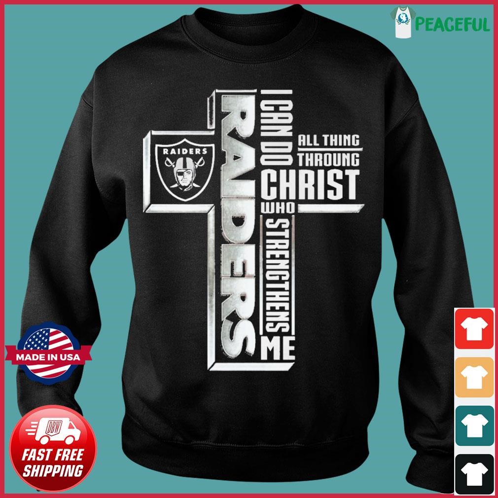 Las Vegas Raiders Logo I Can Do All Things through Christ Who Strengthens Me  Shirt, hoodie, sweater, long sleeve and tank top