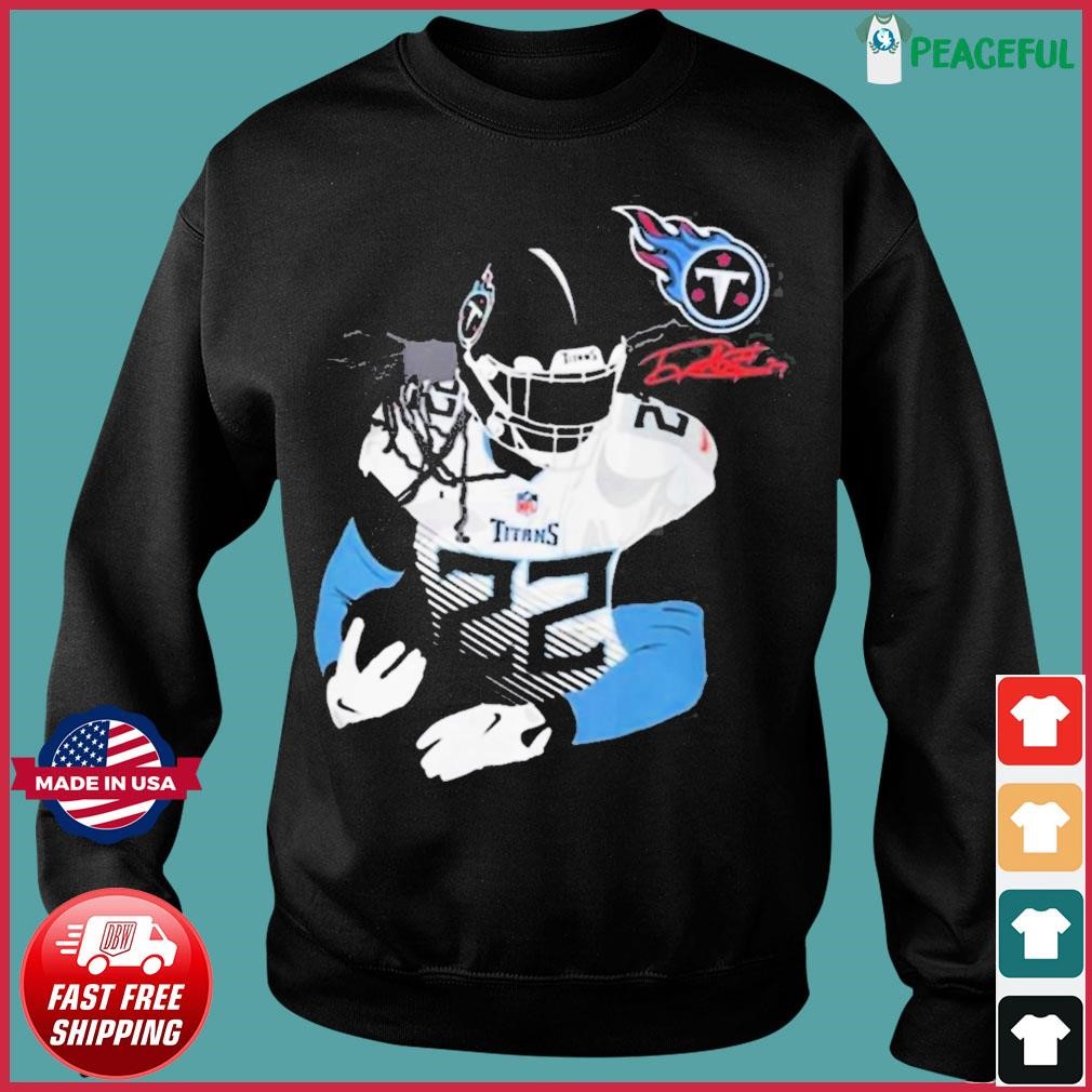 Licensed Gear Nfl Tennessee Titans Derrick Henry Navy Player T-Shirt,  hoodie, sweater, long sleeve and tank top