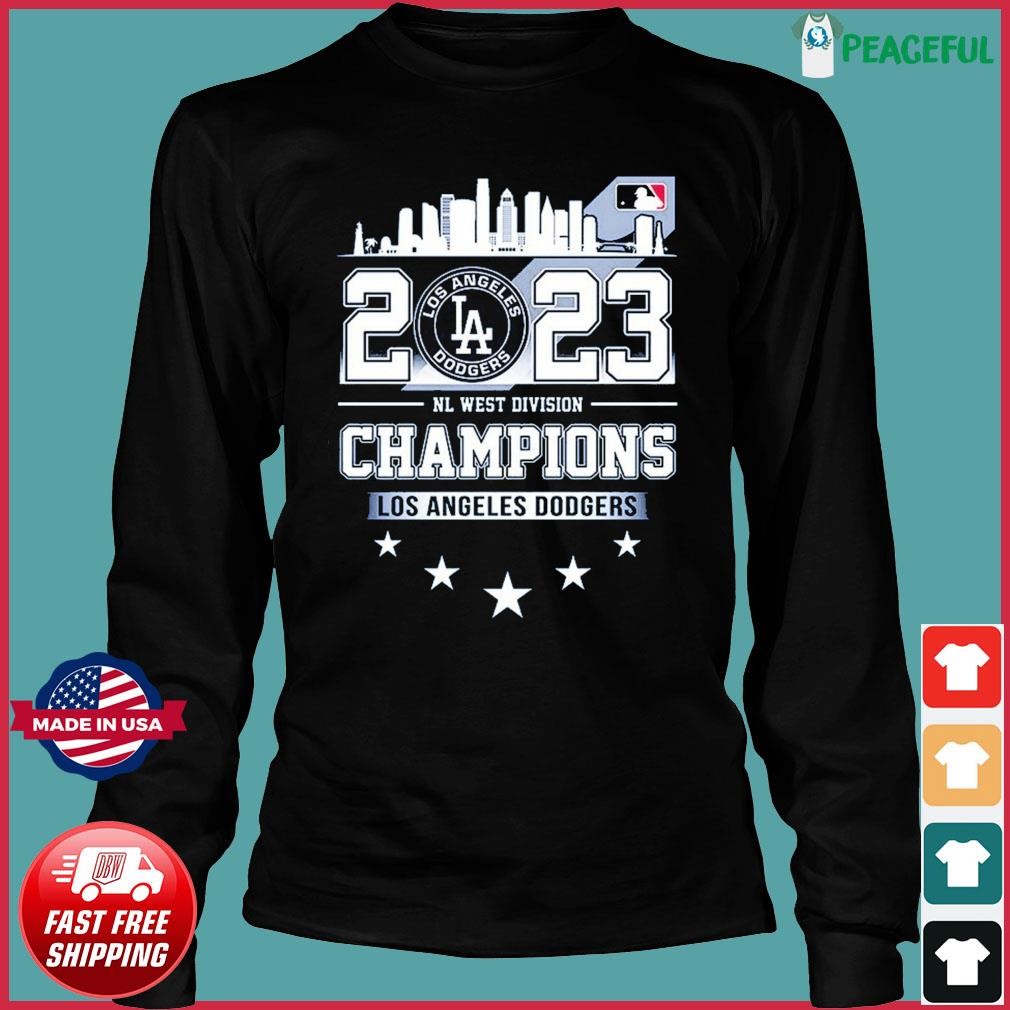 Los Angeles Dodgers 2023 NL West Division Champions signature shirt,  hoodie, sweater, long sleeve and tank top