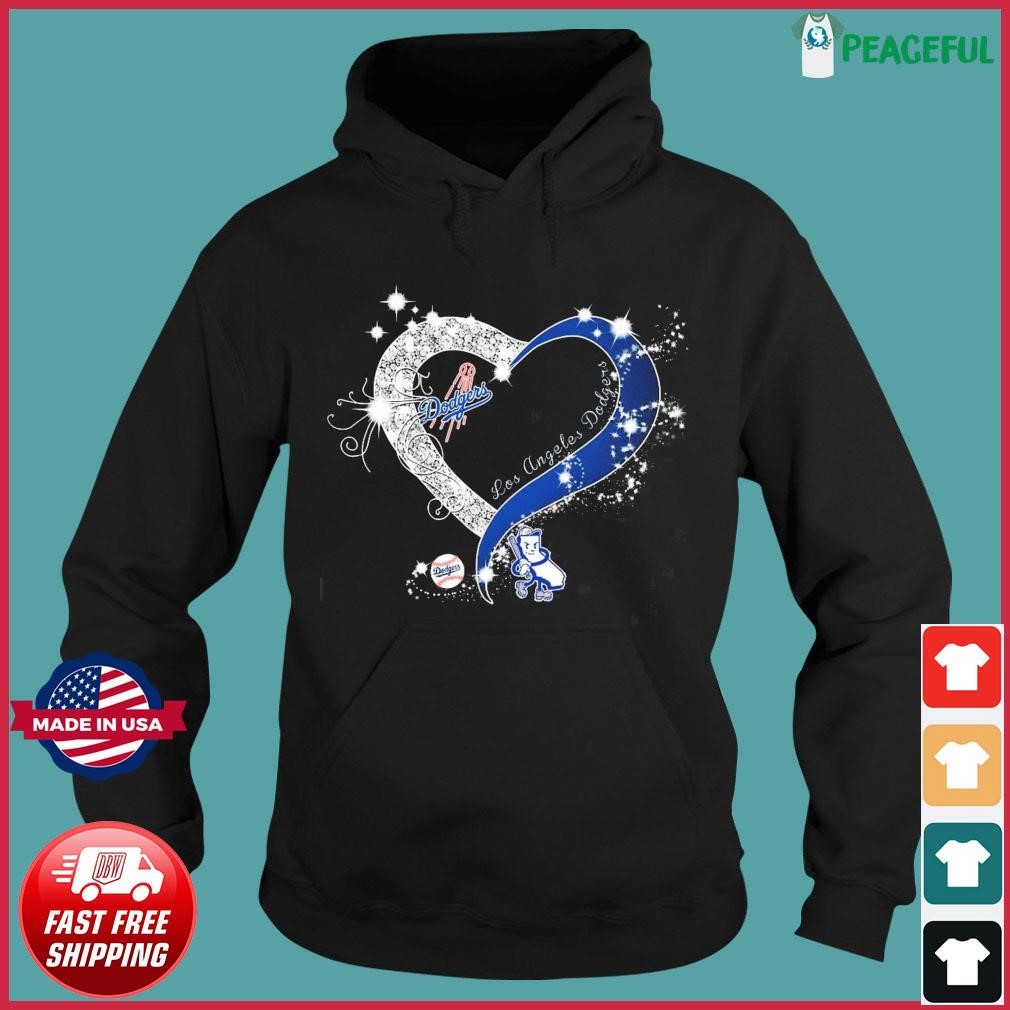 Disney Mickey Mouse Loves Los Angeles Dodgers Heart Shirt, hoodie, sweater  and long sleeve