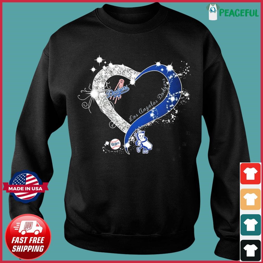 Disney Mickey Mouse Loves Los Angeles Dodgers Heart Shirt, hoodie, sweater  and long sleeve