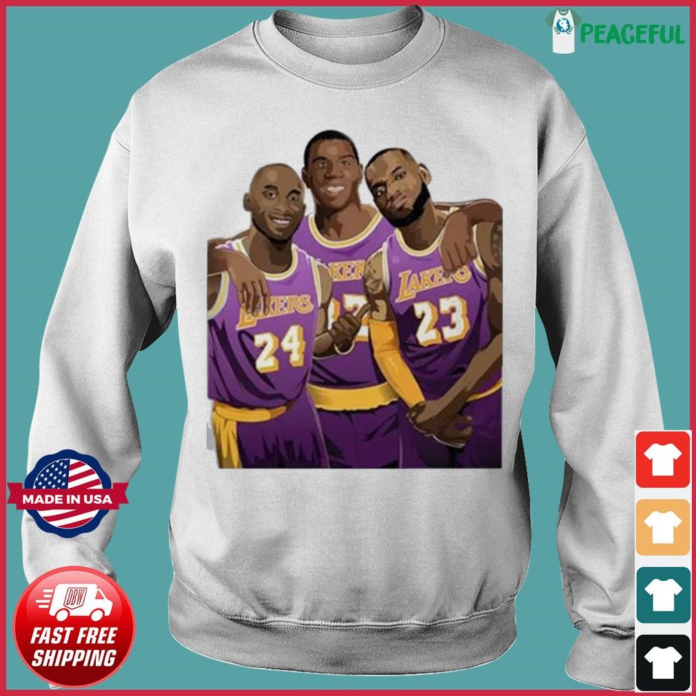 Official Los angeles Lakers geats lebron Kobe magic T-shirt, hoodie, tank  top, sweater and long sleeve t-shirt