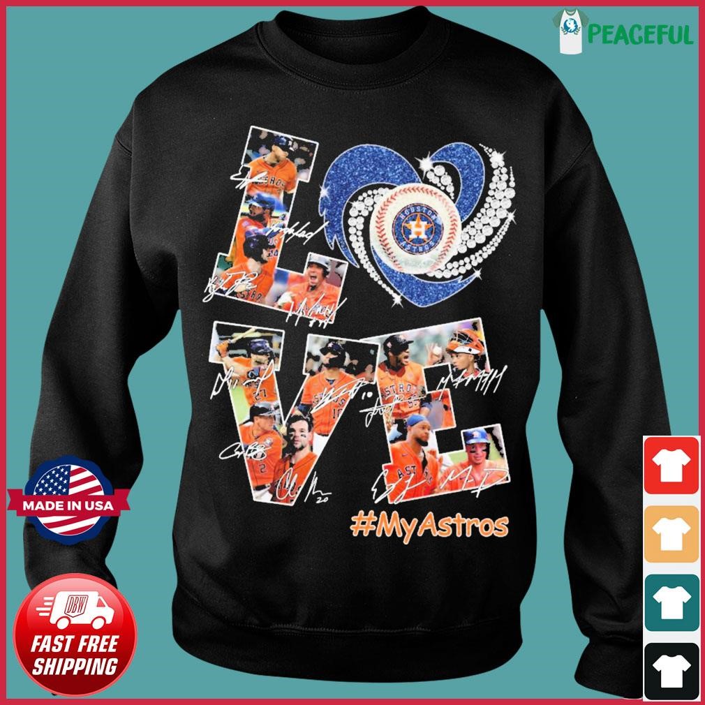 Peace Love Houston Astros shirt, hoodie, sweater and long sleeve