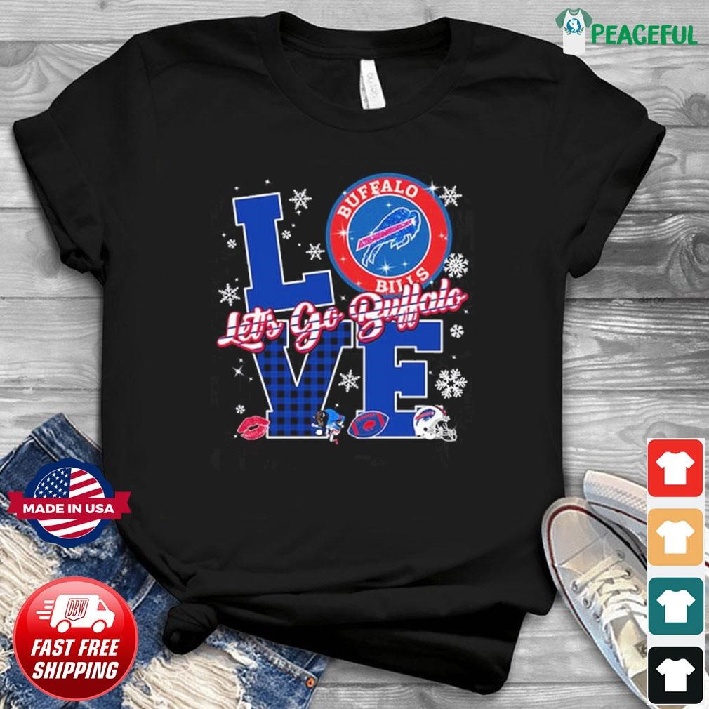 Love Let's Go Buffalo Bills Christmas Shirt, hoodie, sweater, long