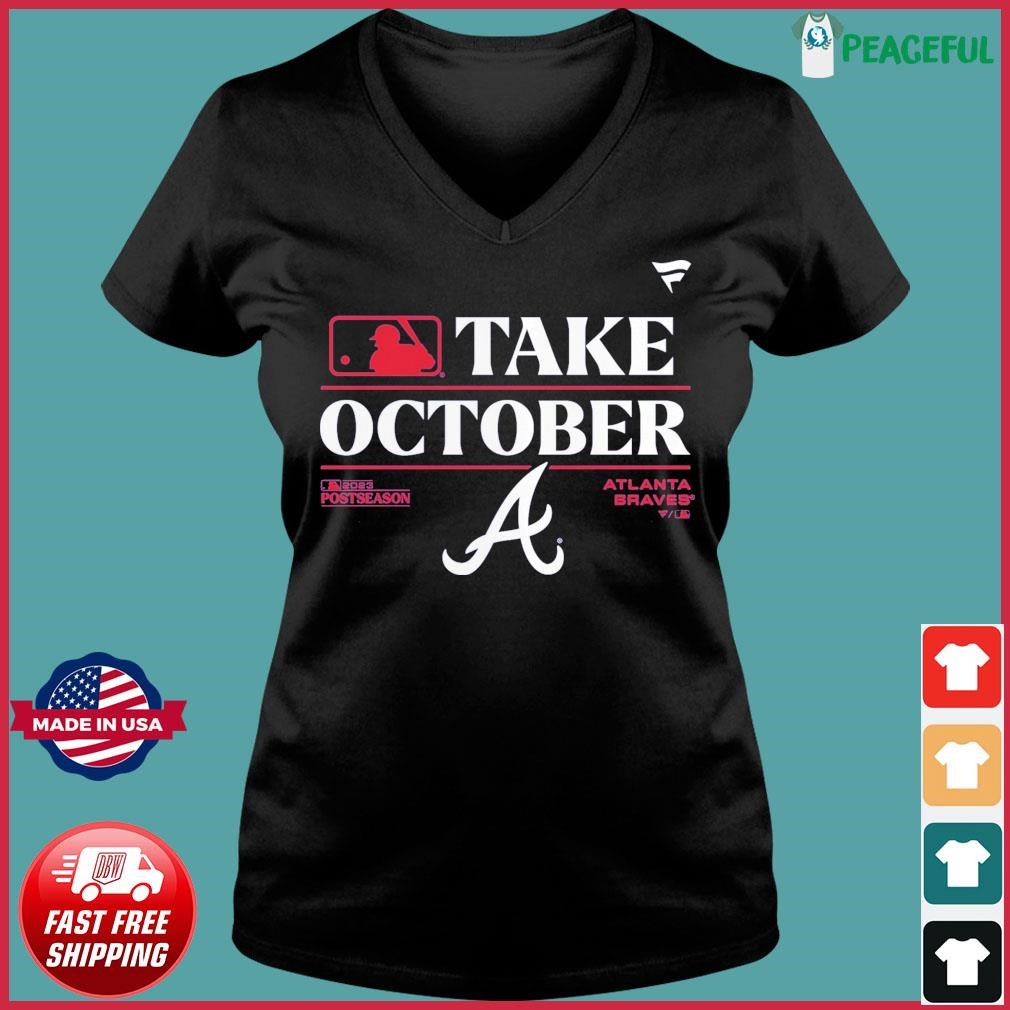 MLB Atlanta Braves Women's Short Sleeve V-Neck T-Shirt - S