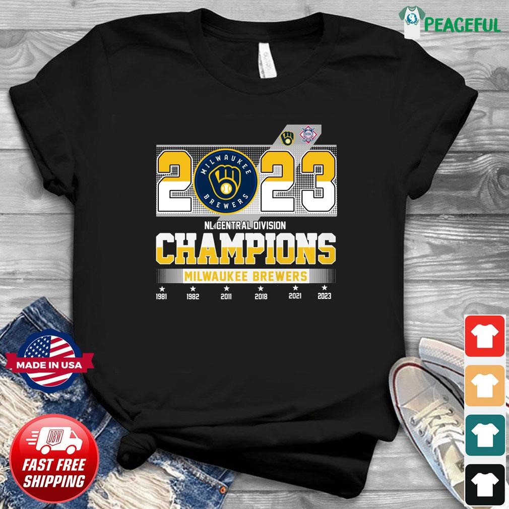 Postseason Milwaukee Brewers NL Central Division Champions 2023 Shirt,  hoodie, sweater, long sleeve and tank top