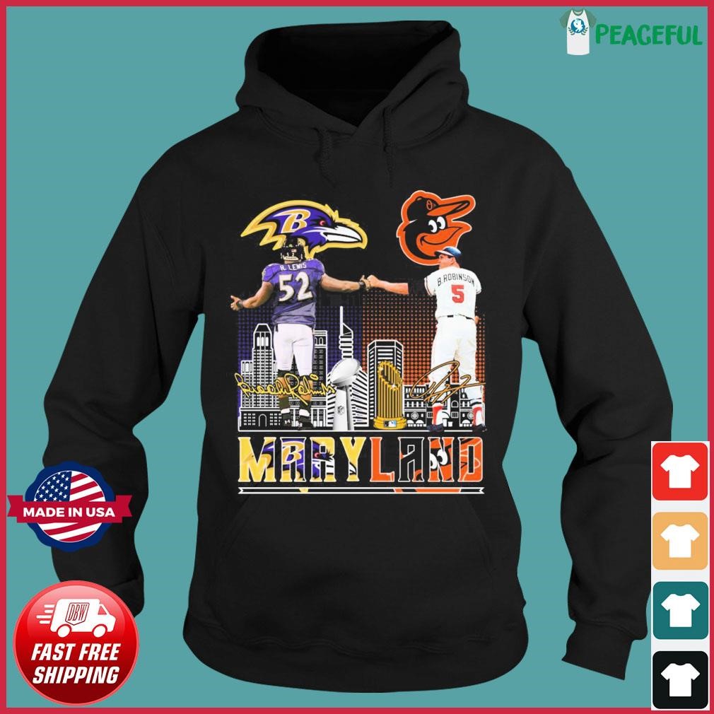 Baltimore Sports Ray Lewis Ravens And Brooks Robinson Orioles Signatures  Shirt, hoodie, sweater, long sleeve and tank top