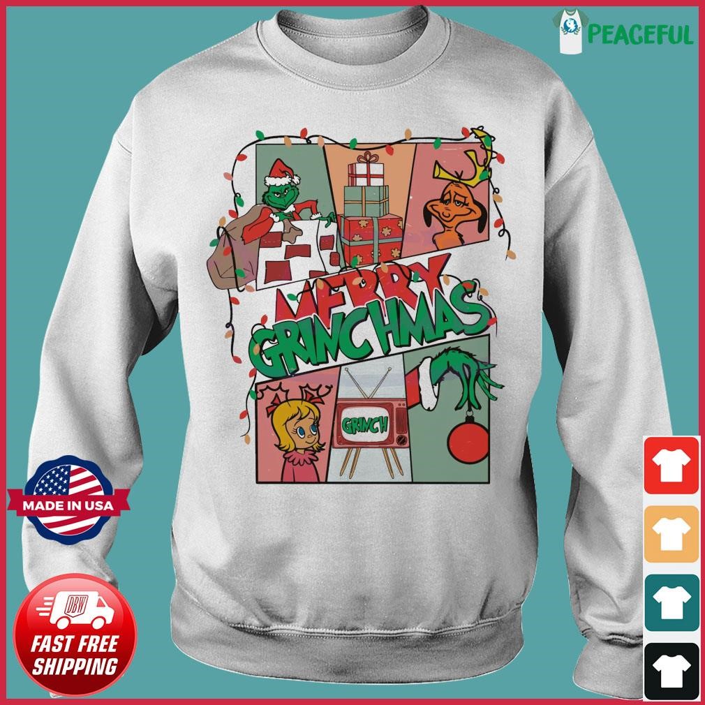 Grinchmas Sweatshirt Stanley Tumbler Grinch Shirt Retro Christmas