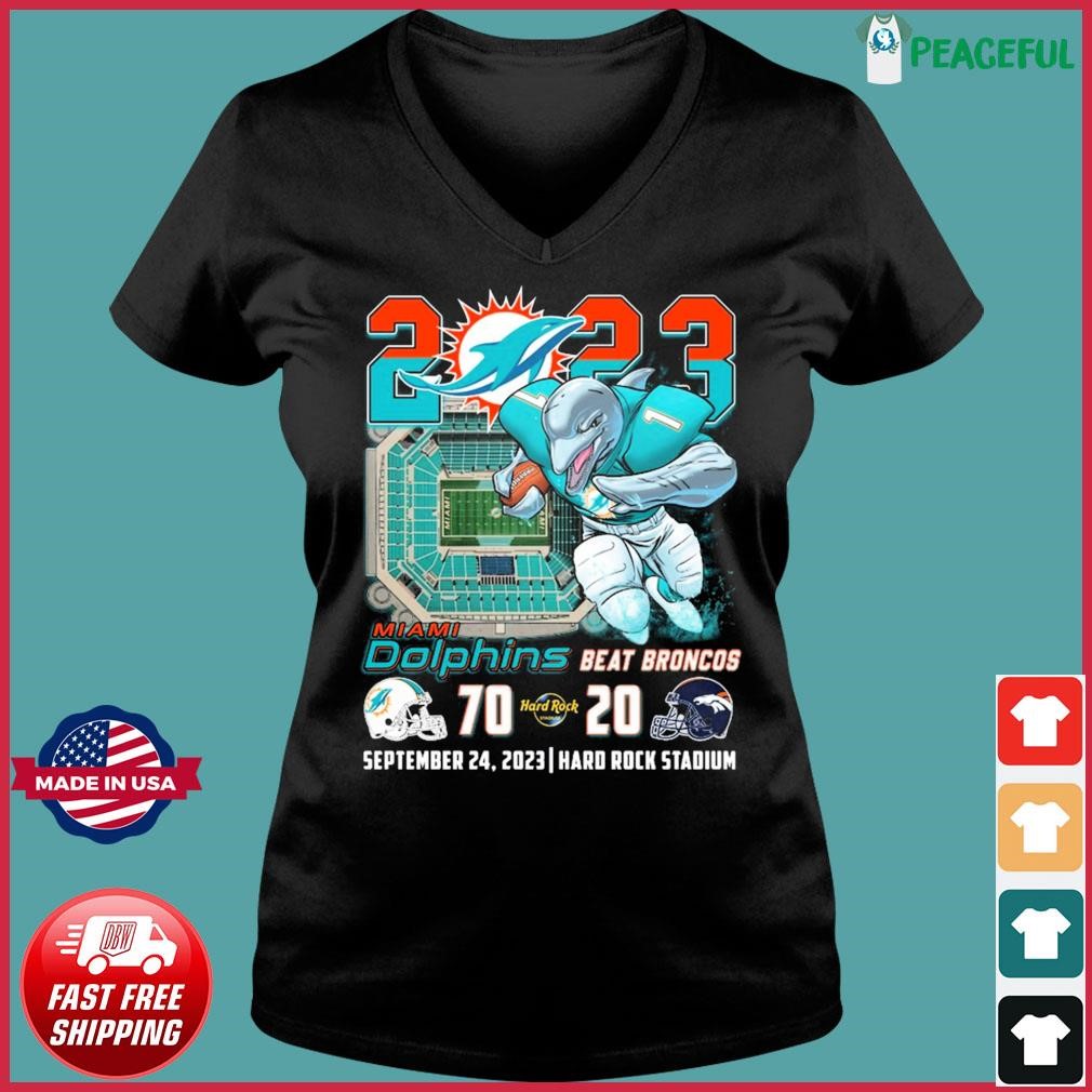 Miami Dolphins 2023 Dolphins Beat Broncos 70-20 September 24 At