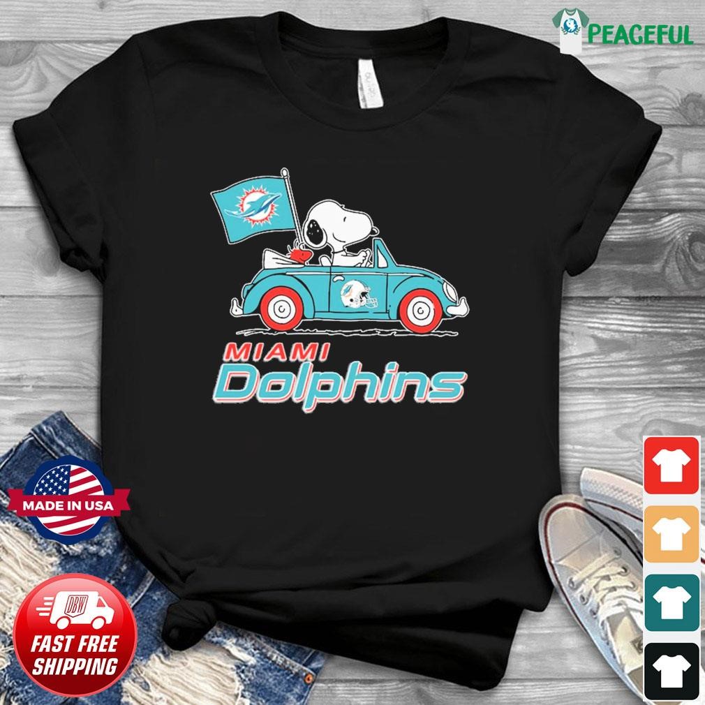 Snoopy miami dolphins shirt, hoodie, sweater, long sleeve and tank top