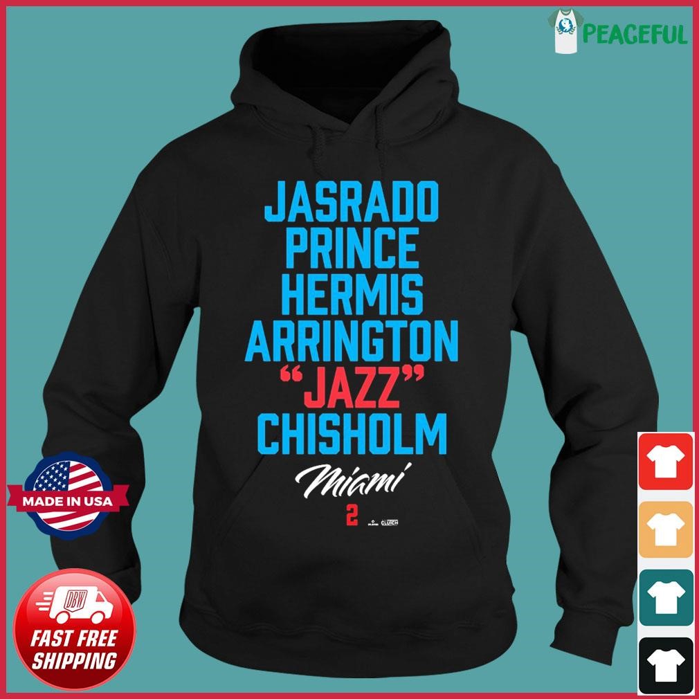Official MiamI marlins jasrado prince hermis arrington jazz chisholm T-shirt,  hoodie, tank top, sweater and long sleeve t-shirt