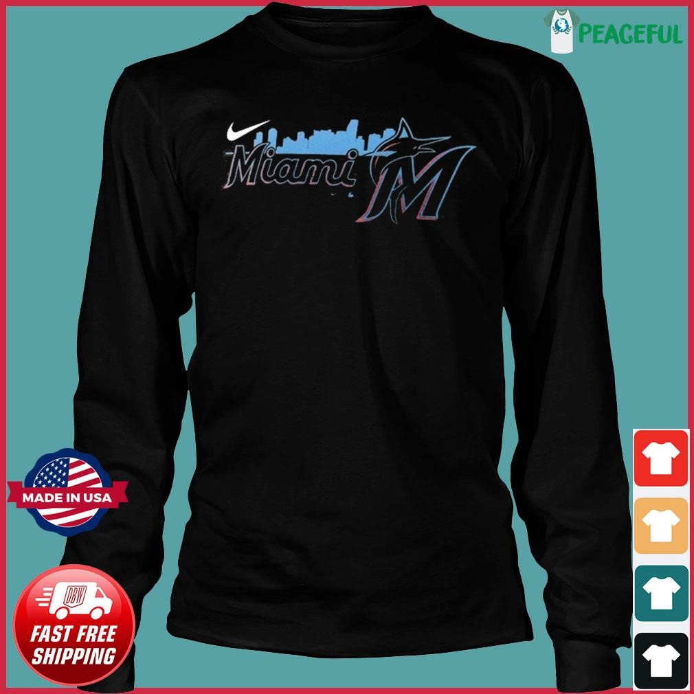Miami Marlins Nike Skyline Shirt, hoodie, sweater, long sleeve and tank top