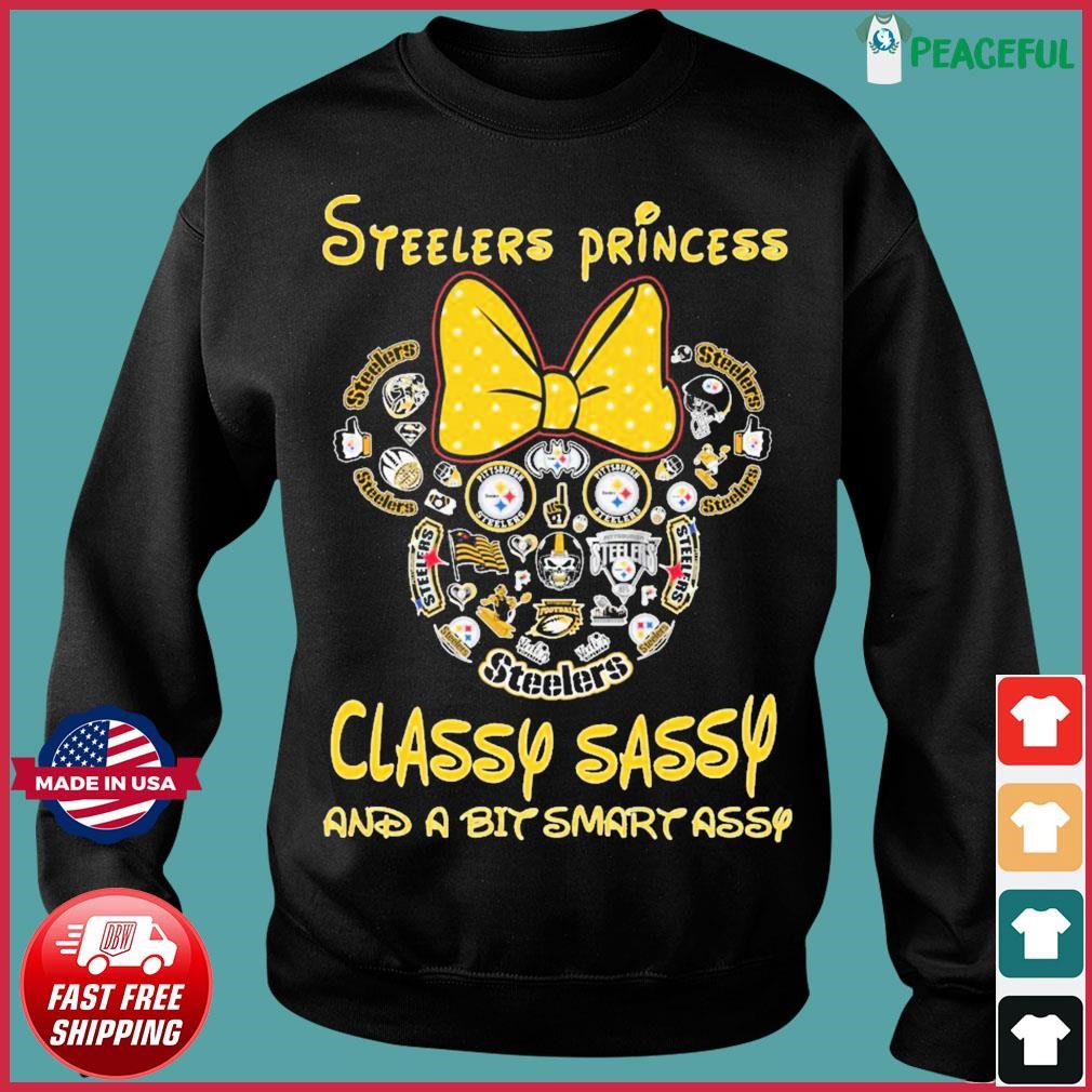 Mickey Mouse Pittsburgh Steelers Princess Classy Sassy And A Bit Smart Assy  Shirt, hoodie, sweater, long sleeve and tank top