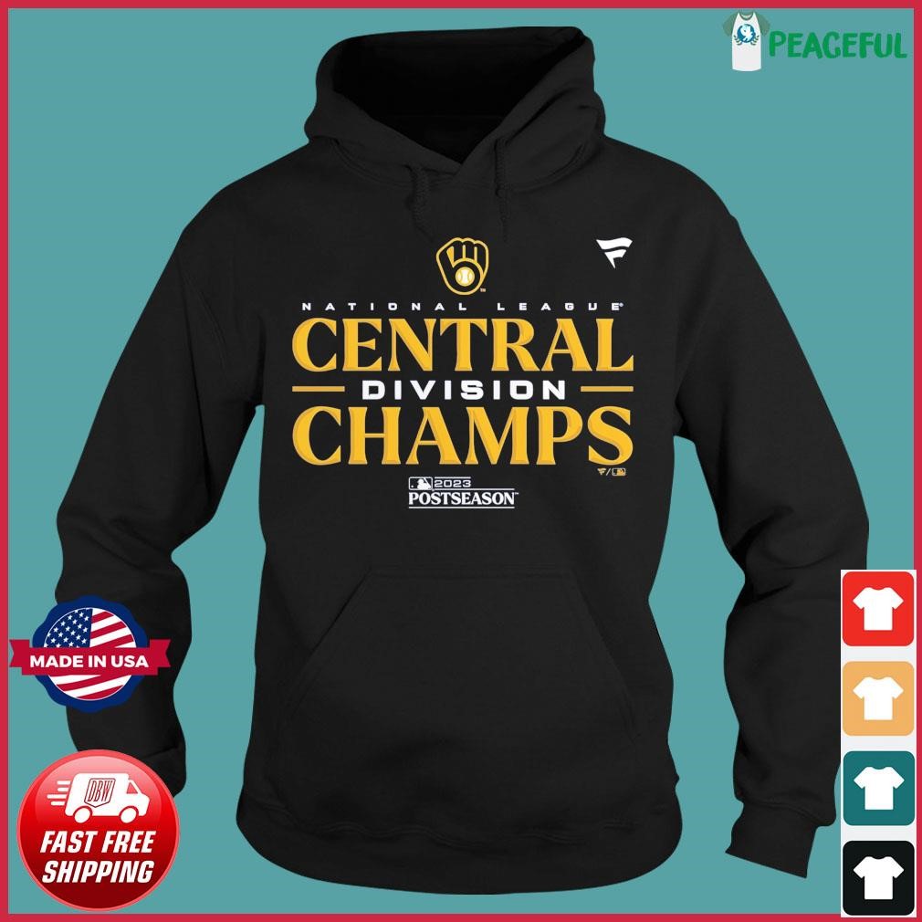 Original Milwaukee Brewers 2023 Nl Central Division Champions Locker Room  Shirts Hoodie Tank-Top Quotes