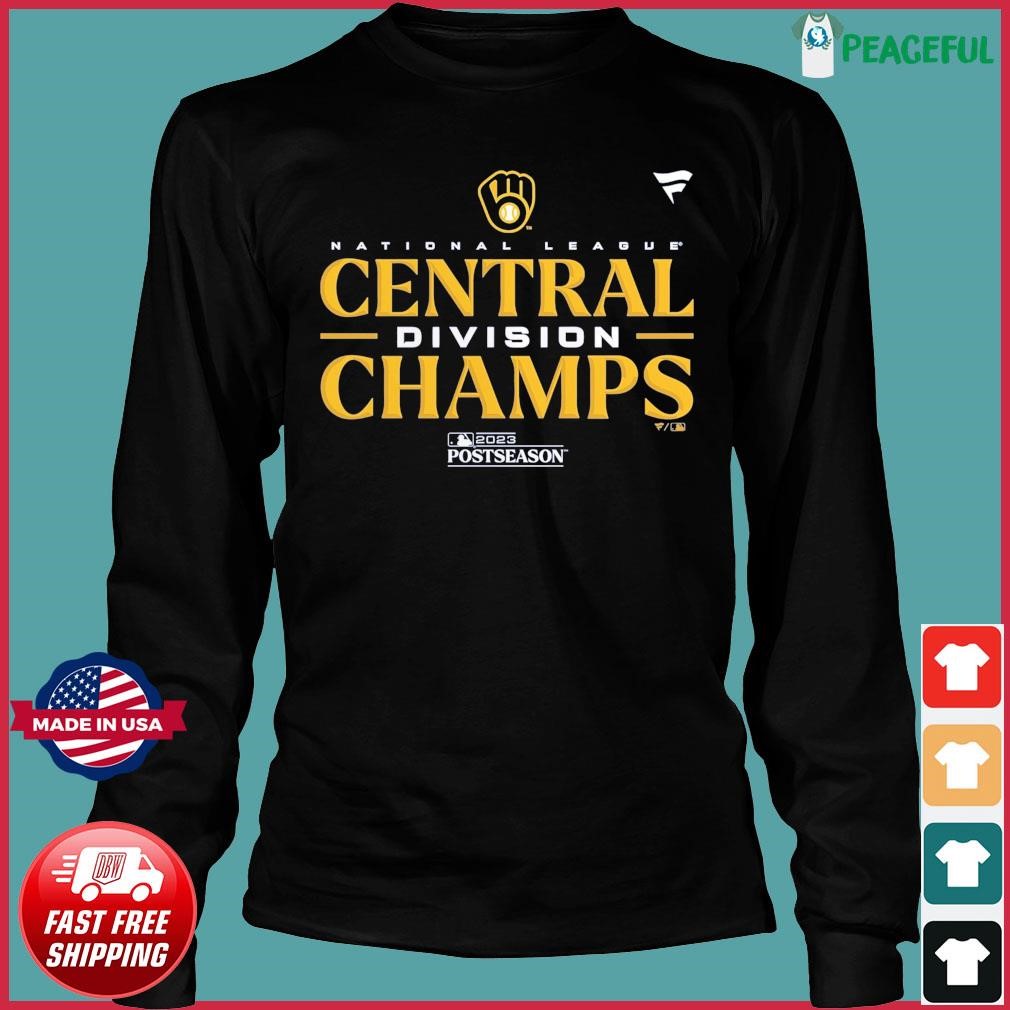 Original Milwaukee Brewers 2023 Nl Central Division Champions Locker Room  Shirts Hoodie Tank-Top Quotes