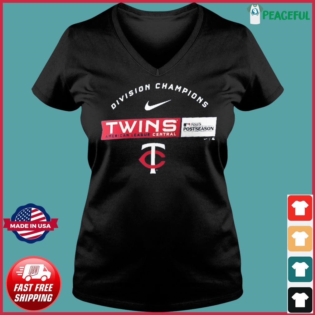 Minnesota Twins Nike 2023 AL Central Division Champions T-Shirt