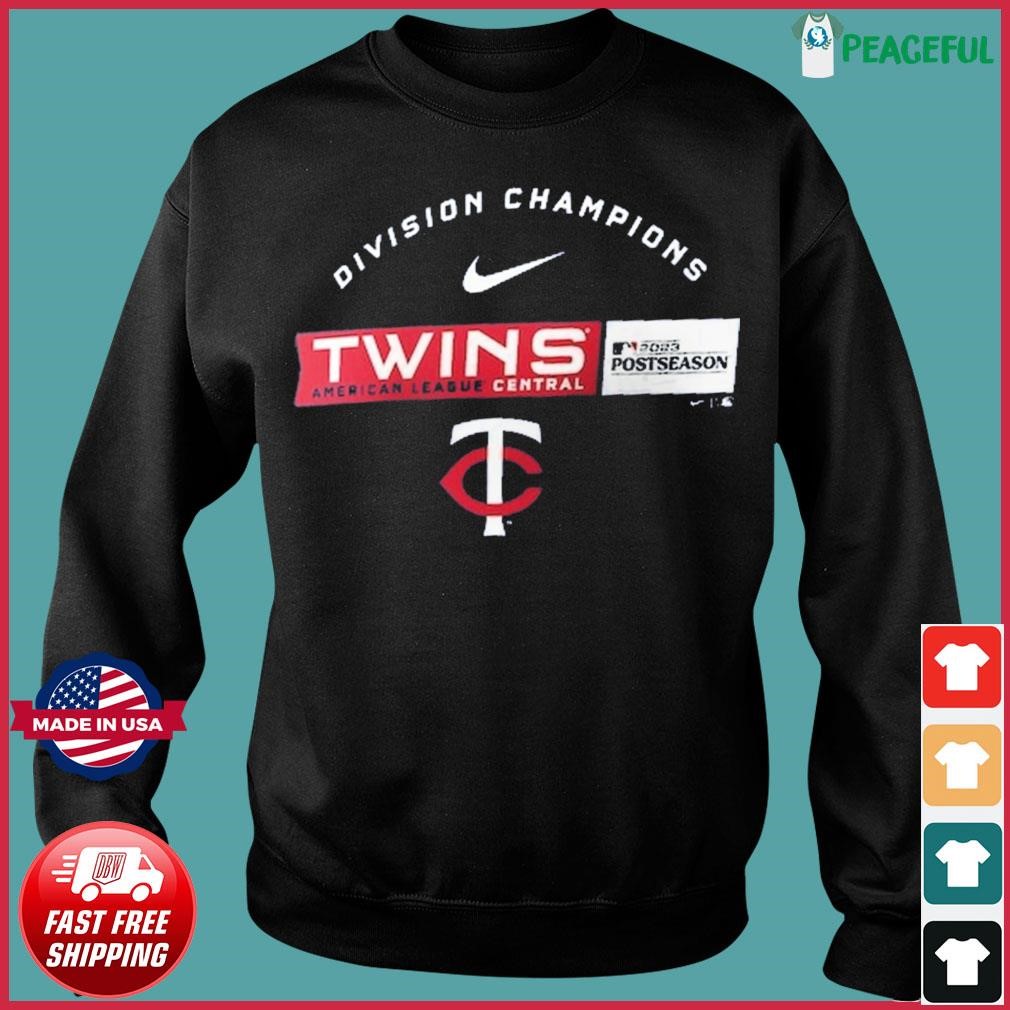 Official Minnesota Twins Nike 2023 AL Central Division Champions Shirt,  hoodie, sweater, long sleeve and tank top