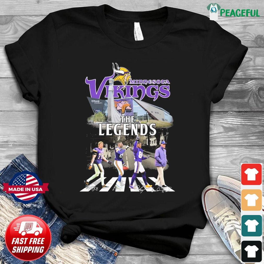 Minnesota Vikings The Legends Team Abbey Road Signatures Shirt, hoodie,  sweater, long sleeve and tank top