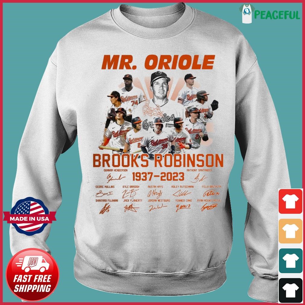 Mr. Oriole Brooks Robinson 1973-2023 signatures shirt