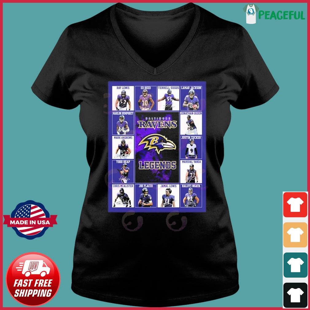 NFL, Tops, Nfl Team Apparel Womens Vneck Baltimore Ravens Size Large  Short Sleeve Shirt