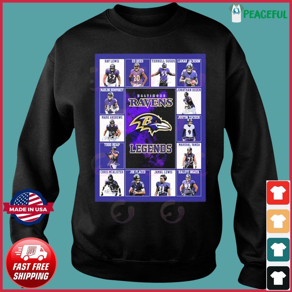 NFL Baltimore Ravens Legends Team Signatures Shirt, hoodie, sweater, long  sleeve and tank top