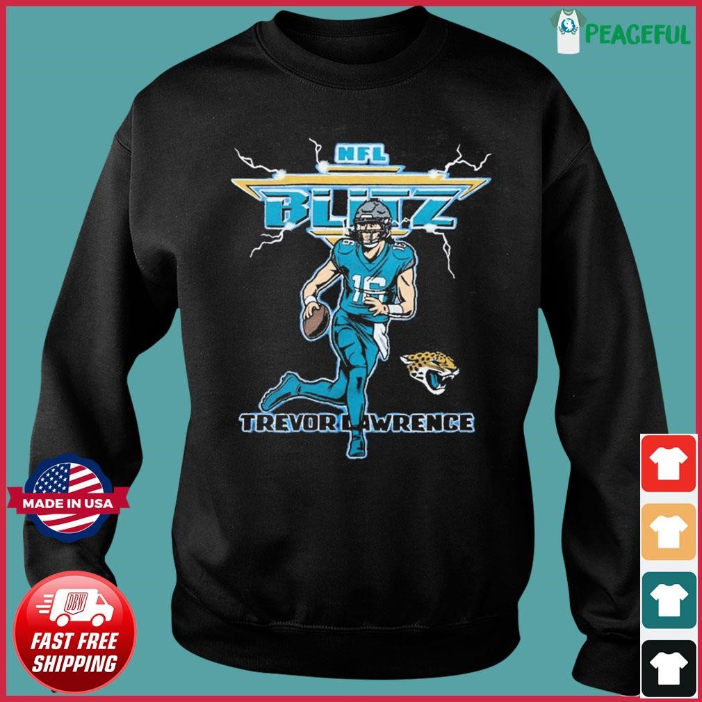 Official nFL Blitz Jacksonville Jaguars Trevor Lawrence T-Shirts, hoodie,  tank top, sweater and long sleeve t-shirt