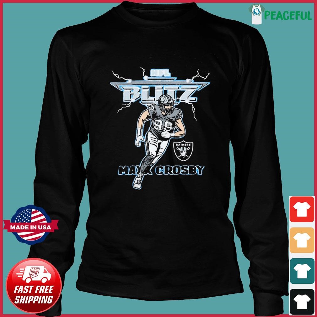 NFL Blitz Las Vegas Raiders Maxx Crosby shirt, hoodie, sweater, long sleeve  and tank top