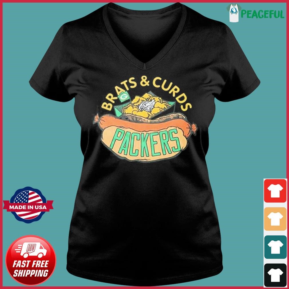 Brats Curds Packers Shirt Nfl X Flavortown Green Bay Packers