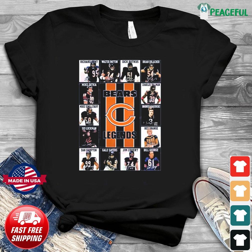 Chicago Bears Legends Signatures T-shirt,Sweater, Hoodie, And Long Sleeved,  Ladies, Tank Top