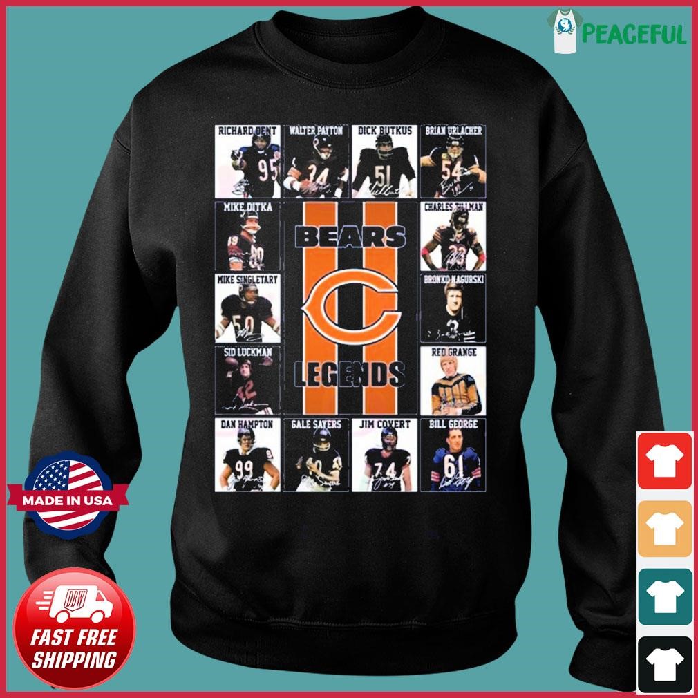 NFL Chicago Bears Legends Team Signatures Shirt, hoodie, sweater, long  sleeve and tank top