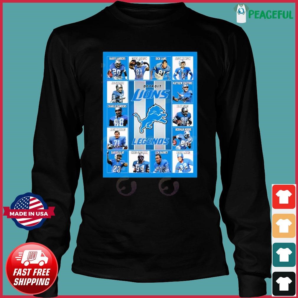 NFL Detroit Lions Legends Team Signatures Shirt, hoodie, sweater, long  sleeve and tank top