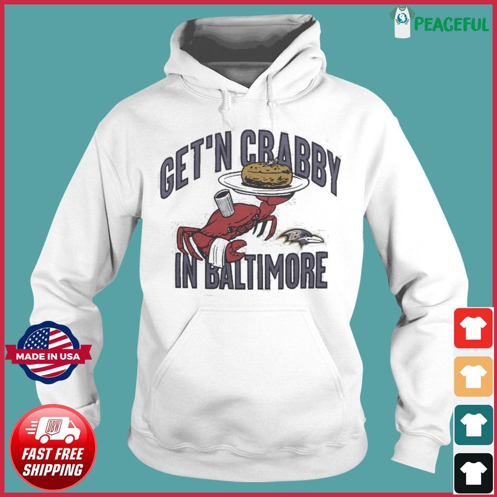 Get'n Crabby In Baltimore Ravens Nfl X Flavortown T-shirt