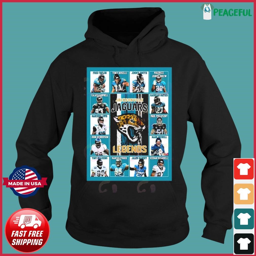 NFL Jacksonville Jaguars Legends Team Signatures Shirt, hoodie, sweater,  long sleeve and tank top