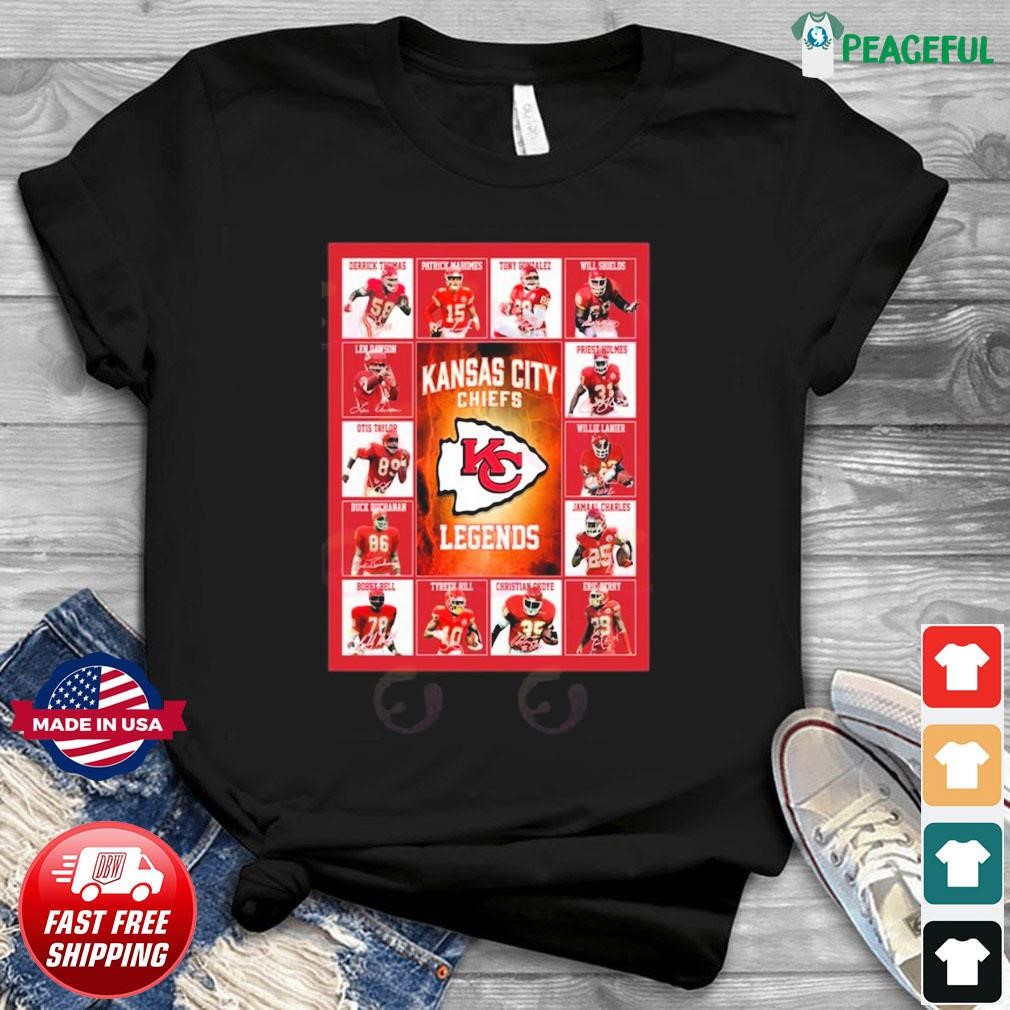 Kansas City Chiefs legend logo shirt, hoodie, sweater and v-neck t-shirt in  2023