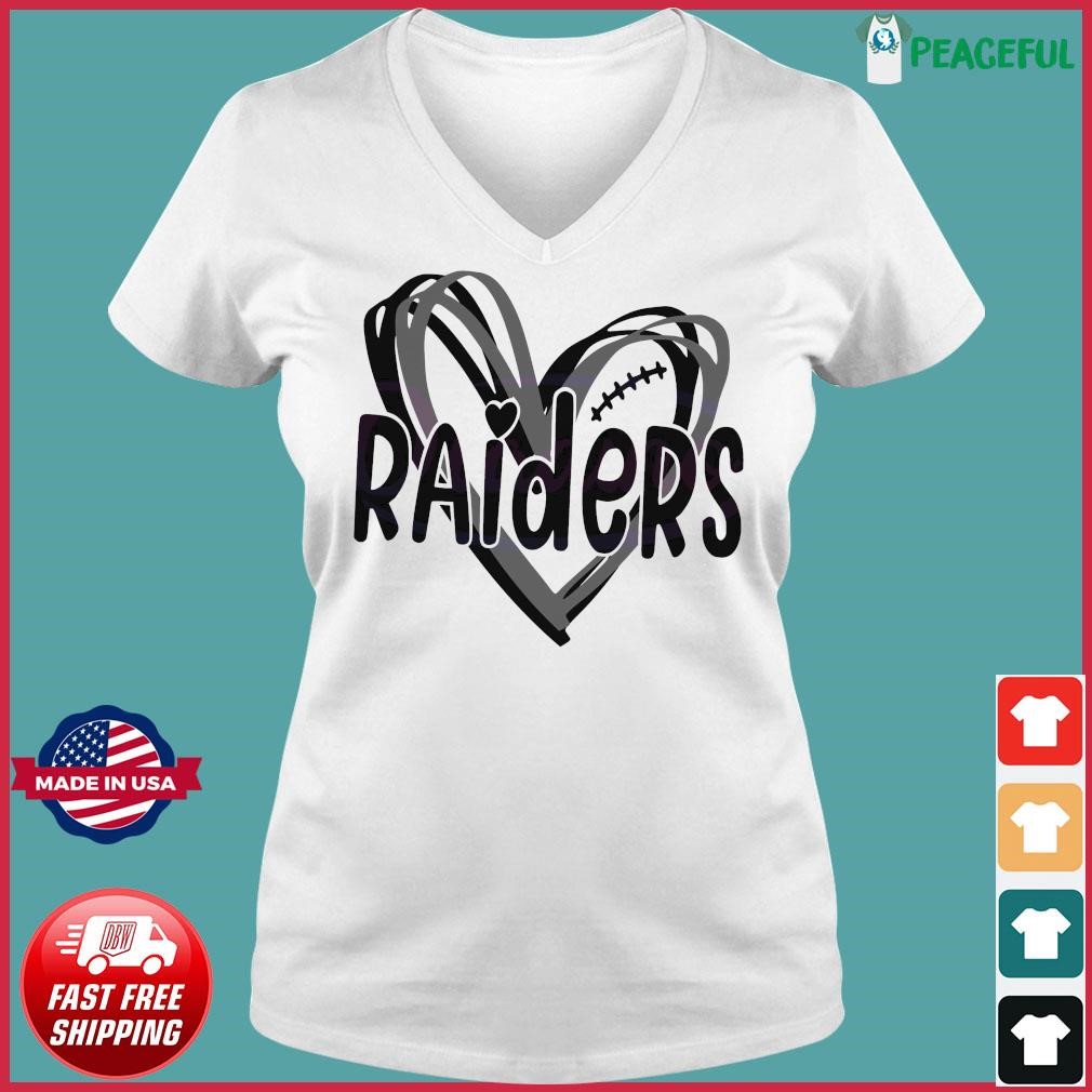 Womens NFL Team Apparel LAS VEGAS RAIDERS V-Neck Football Shirt