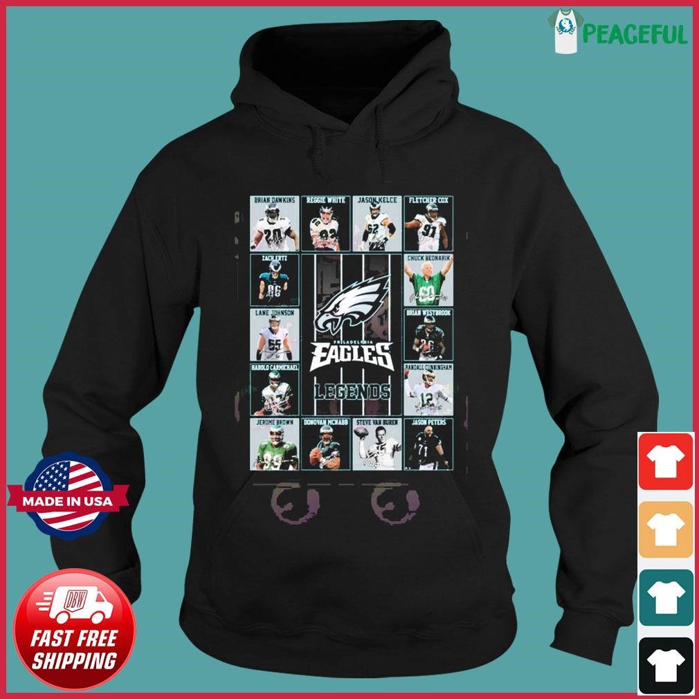 Philadelphia Eagles Legends Team Poster Signatures Shirt, hoodie, sweater,  long sleeve and tank top