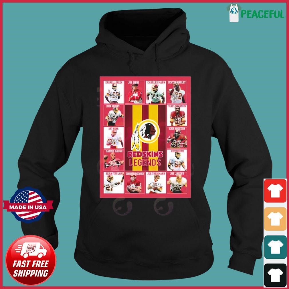 Nfl Washington Commanders Sport Team Redskins Legends Signatures  T-shirt,Sweater, Hoodie, And Long Sleeved, Ladies, Tank Top