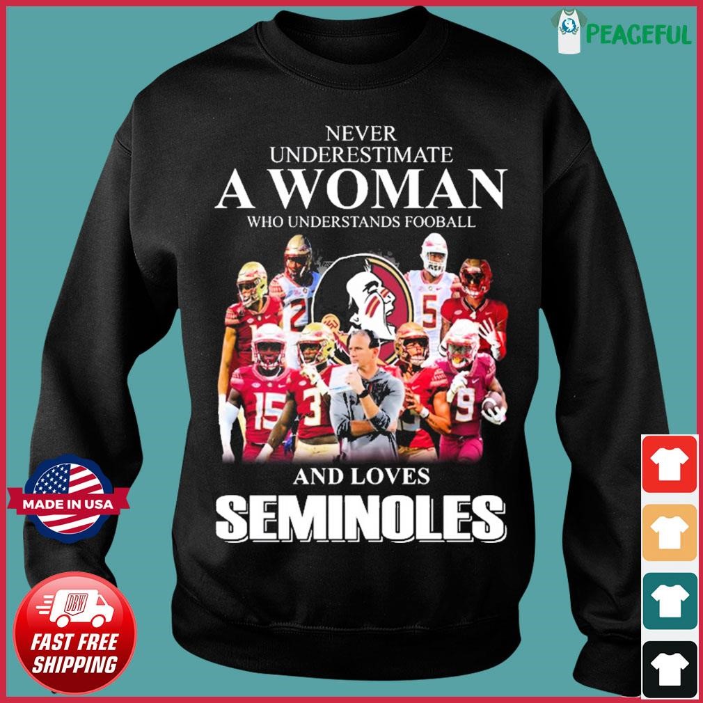 Never underestimate a woman who understands football and loves Atlanta  Falcons signatures T-shirt, hoodie, sweater, long sleeve and tank top