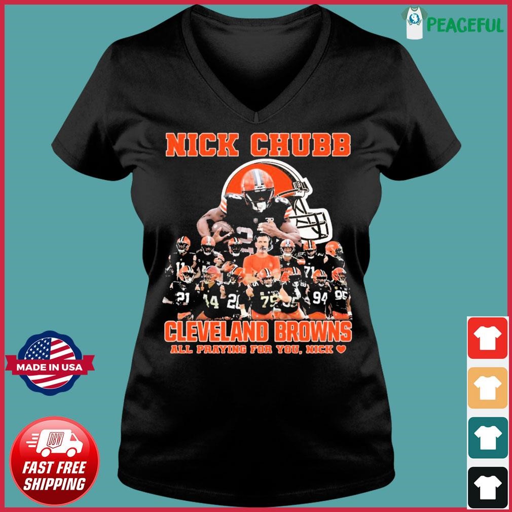 Nick Chubb Cleveland Browns all praying for you Nick shirt, hoodie, sweater  and v-neck t-shirt