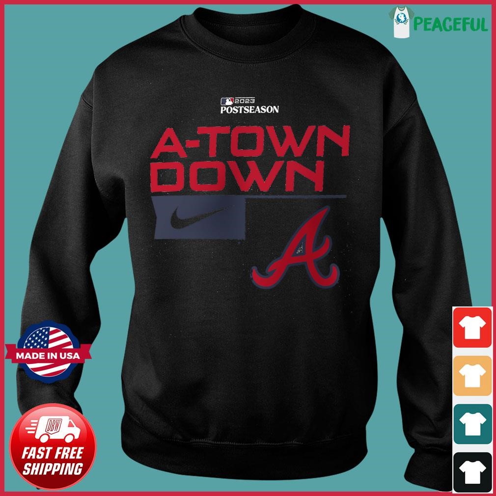 Nike A-Town Down Atlanta Braves 2023 MLB Postseason T-Shirt
