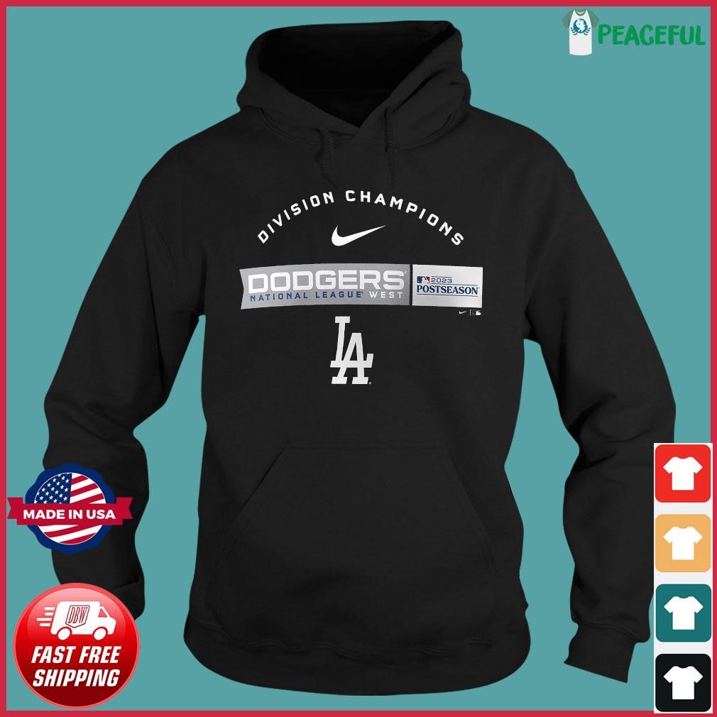 Nike Los Angeles Dodgers Postseason 2023 NL West Champions shirt, hoodie,  longsleeve, sweatshirt, v-neck tee