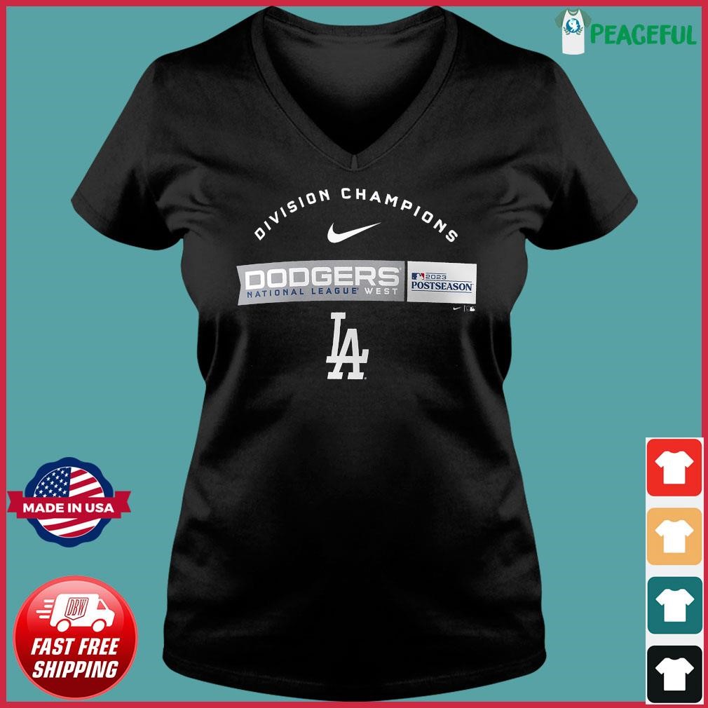 Nike Los Angeles Dodgers Postseason 2023 NL West Champions shirt, hoodie,  longsleeve, sweatshirt, v-neck tee