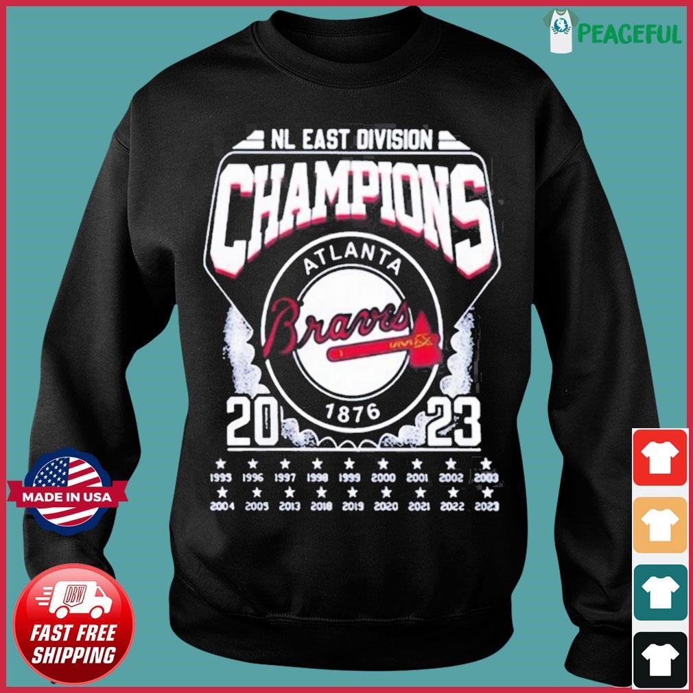 Official atlanta Braves Nike 2023 Nl East Division Champions T-Shirt,  hoodie, sweater, long sleeve and tank top