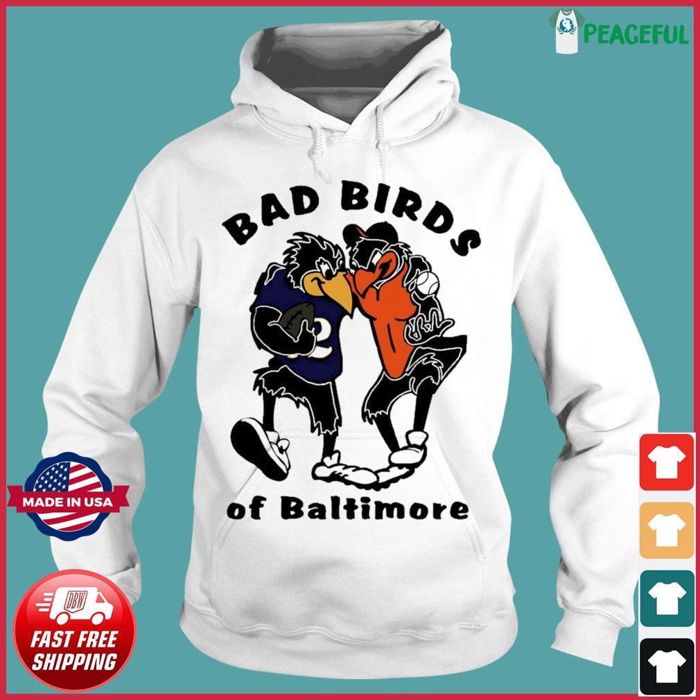 Bad Birds of Baltimore Sports Orioles Ravens Sports Mashup T Shirt 